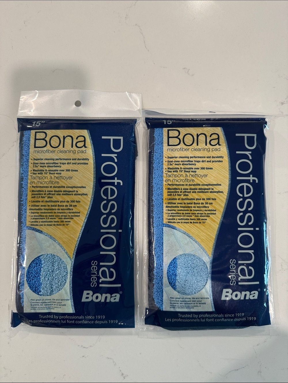 Blue Microfiber Cleaning Pads - Professional Series